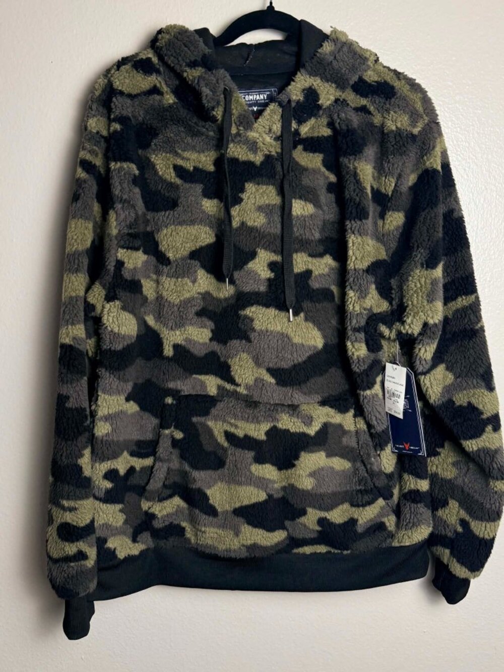 Company 81 Camo Fuzzy Sherpa Fleece Hoodie